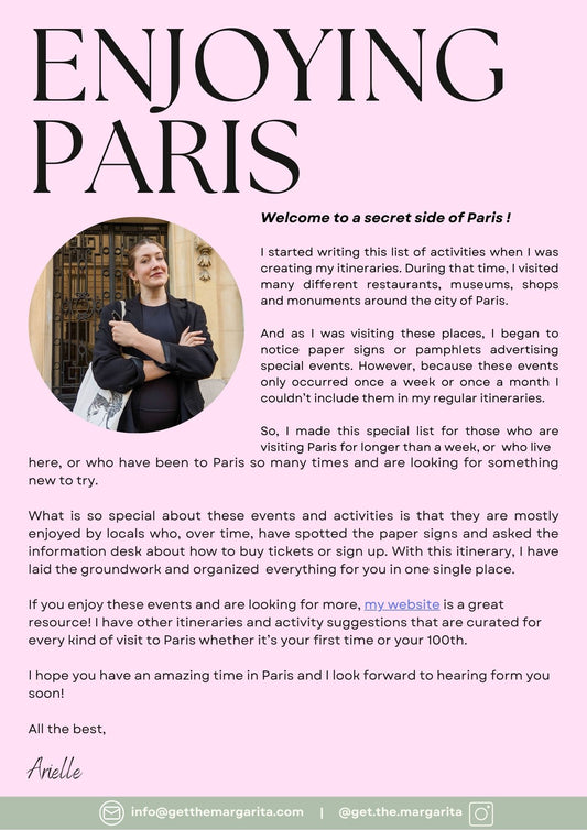 ENJOYING PARIS (10 MUST-TRY EVENTS AND ACTIVITIES)